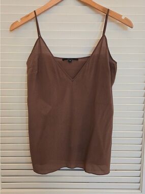 Gucci Brown Silk Blend Slip Spaghetti Straps